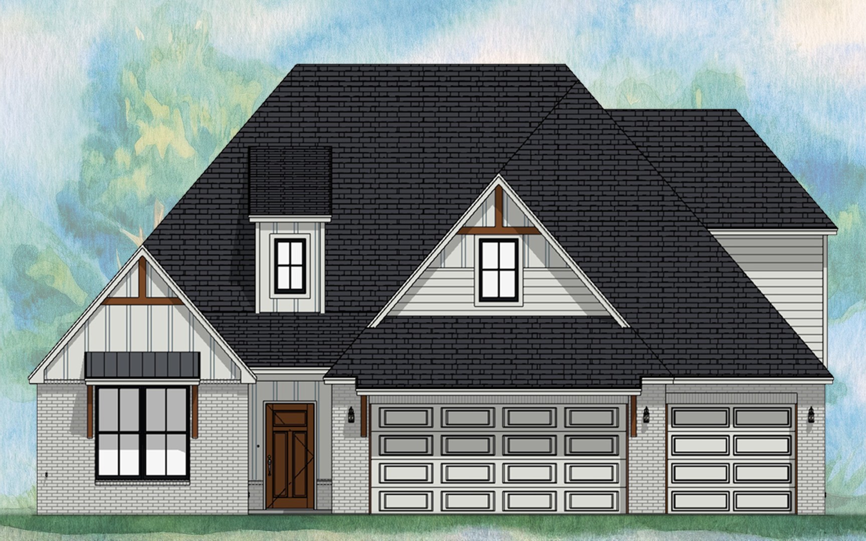 Elevation Thumbnail Redford 1E, 1H, 2H B