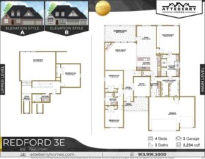 Redford 3E R3E V26.1 (854x480) Atteberry Homes, New Homes Olathe KS